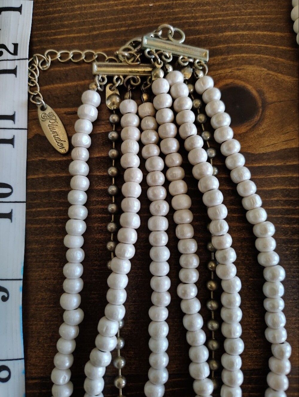 Plunder Bundle Of 2 Beige Multi-Strand Statement Necklaces - Picture 6 of 9